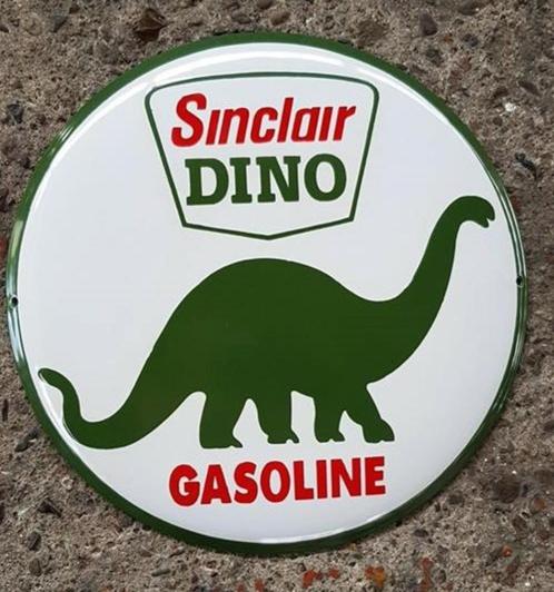 Sinclair gasoline emaillen reclame bord en andere USA borden, Verzamelen, Merken en Reclamevoorwerpen, Zo goed als nieuw, Reclamebord