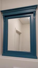 Spiegel met houten kader - 95 x 65 cm, Antiquités & Art, Antiquités | Miroirs, Rectangulaire, 50 à 100 cm, Enlèvement, Moins de 100 cm