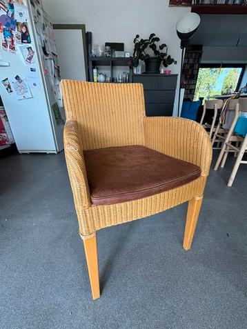 8 eettafel-stoelen van Vincent Sheppard Exclusive Lloyd Loom, Moins de 75 cm, Enlèvement, Utilisé, 50 à 75 cm