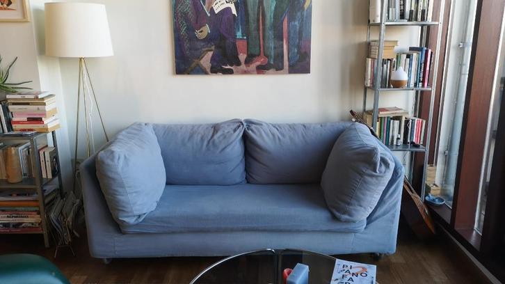 Canape' ikea vintage annees 80, Maison & Meubles, Canapés | Salons, Utilisé, Banc droit, 150 à 200 cm, 75 à 100 cm, Tissus, Enlèvement