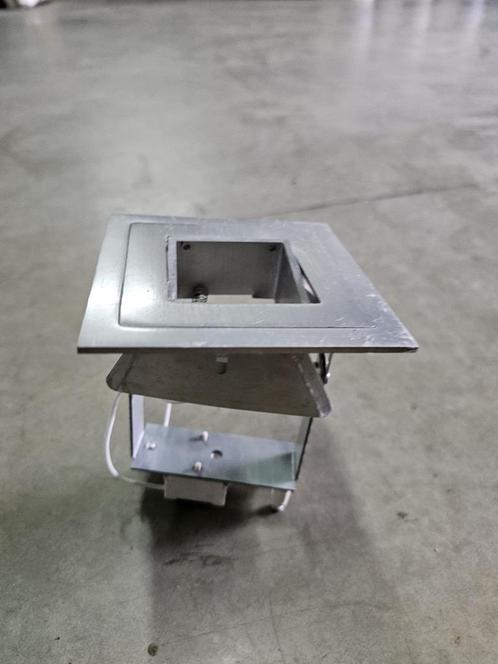 Inbouwspot inox vierkant 15 stuks, Huis en Inrichting, Lampen | Spots, Zo goed als nieuw, Plafondspot of Wandspot, Overige materialen