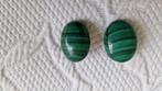 Oorbellen van malachiet, Ophalen, Gebruikt, Groen, Overige materialen