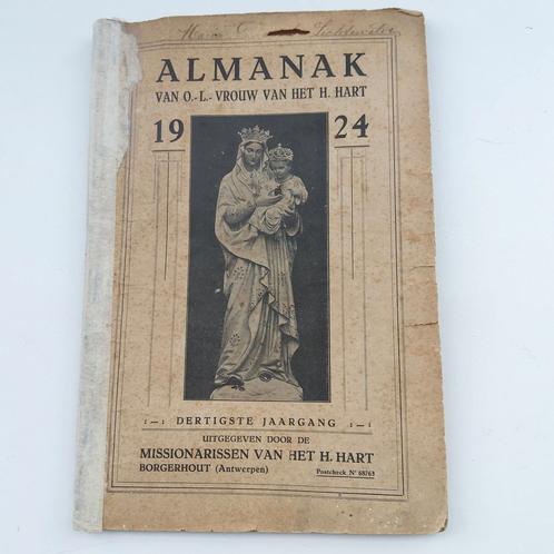 100 jaar oud jaarboek van O.L.V. v.h. H. Hart., Antiquités & Art, Antiquités | Livres & Manuscrits, Enlèvement ou Envoi