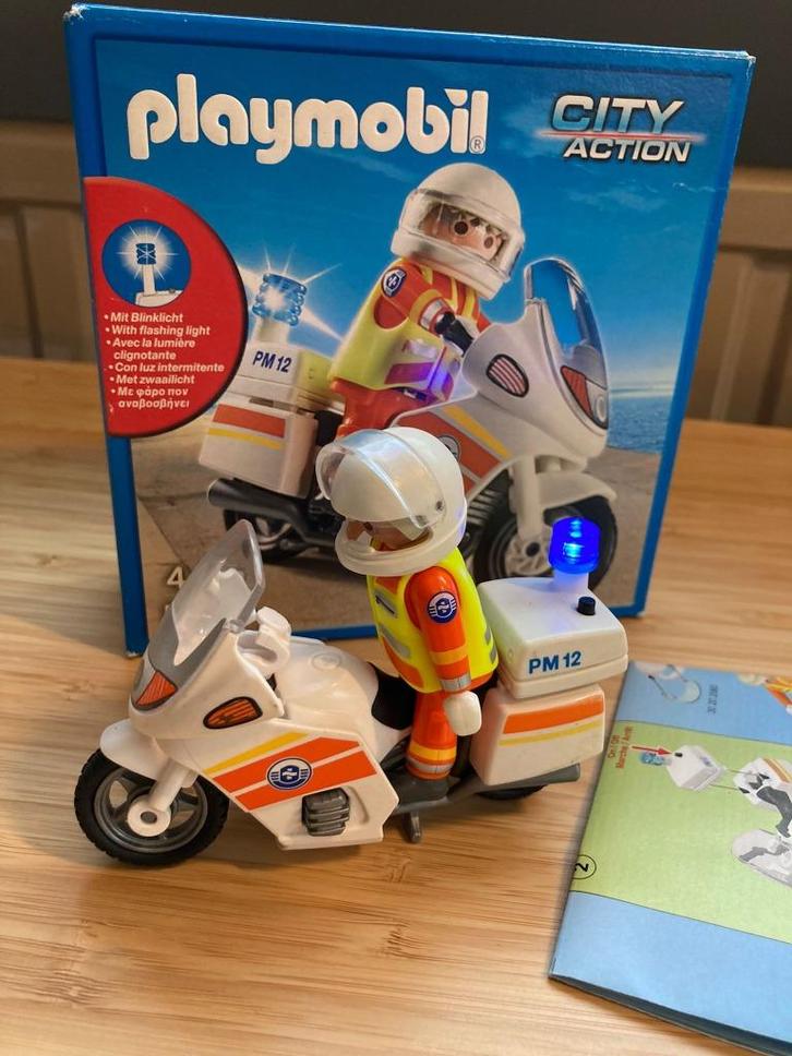 5544 brommer ambulance Playmobil City Action, Kinderen en Baby's, Speelgoed | Playmobil, Gebruikt, Complete set, Ophalen of Verzenden