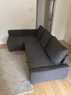 FRIHETEN hoekslaapbank IKEA met opberger, Ophalen, Gebruikt, Tweepersoons, Grijs