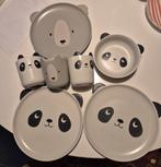 Borden, kommetjes en bekers panda en beer NIEUW, Ophalen, Bord(en)