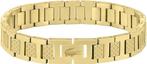Lacoste Armband met schakels voor heren GRATIS LEVERING, Handtassen en Accessoires, Verzenden, Nieuw, Goud, Staal
