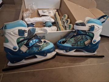 3 in 1 schaatsen, in-line skates en quad 4x4 skates. 31-34 beschikbaar voor biedingen