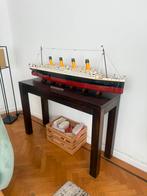 GOEDE DEAL!! Bruine houten console, Huis en Inrichting, Ophalen, 100 tot 150 cm, Zo goed als nieuw, 25 tot 50 cm