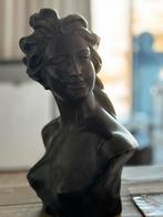 Jef LAMBEAUX “glimlachende vrouw” VERBRONSD, Ophalen, Brons