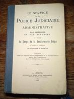 Livre Police Judiciaire gendarmerie 1937. Capitaine C. BERTH, Enlèvement