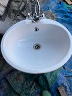 Lavabo à encastrer + robinet et bonde, Huis en Inrichting, Badkamer | Complete badkamers, Ophalen