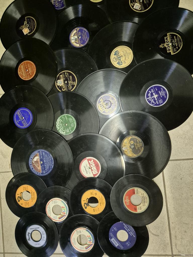 Vinyles 33 tours et 45 tours - 30 pcs, Cd's en Dvd's, Vinyl Singles, Gebruikt, Overige typen, Overige genres, Overige formaten