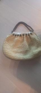 Dames handtas in raffia met kralen van C&A ,nieuwe, Bijoux, Sacs & Beauté, Colliers, Enlèvement, Neuf, Beige, Autres matériaux