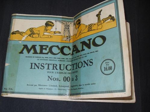 Anciens livres Meccano 3 différents, Antiquités & Art, Curiosités & Brocante, Enlèvement ou Envoi