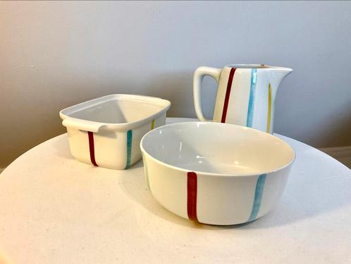 Set van 3 Royal Sphinx Maastricht Candy-Stripe, Antiek en Kunst, Antiek | Servies los, Ophalen of Verzenden