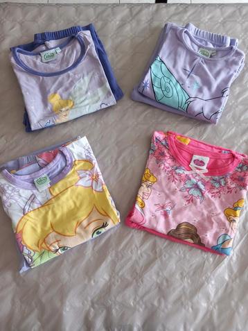 Pyjama's Dinsey Princess, Tinkerbell maat 110/116/122 beschikbaar voor biedingen