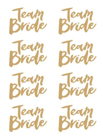 Gouden tattoos 'team bride' - vrijgezellen feest - 16stuks beschikbaar voor biedingen