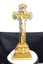 Crucifix ca. 1885 biscuit Christus Napoleon III Antiek😍🙏🤗, Ophalen of Verzenden