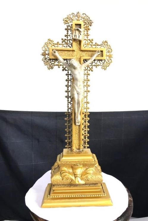 Crucifix ca. 1885 biscuit Christus Napoleon III Antiek😍🙏🤗, Antiek en Kunst, Antiek | Religieuze voorwerpen, Ophalen of Verzenden