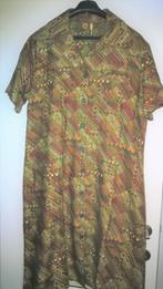Groen/bruine zomerjurk - maat 52, Kleding | Dames, Grote Maten, Ophalen of Verzenden, Gedragen, Groen, Jurk