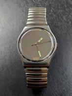 Montre Swatch SnowWhite capsule métallique 1988, Handtassen en Accessoires, Horloges | Heren, Polshorloge, Swatch, Ophalen of Verzenden
