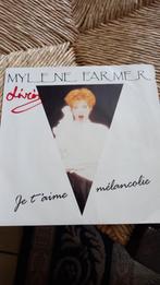 vinyl (45T) mylène farmer "je t'aime mélancolie", Ophalen, 1980 tot 2000, Gebruikt