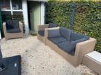 Wicker tuinset met slijtage maar nog bruikbaar, Tuin en Terras, Ophalen, Gebruikt, Wicker, Tuinset