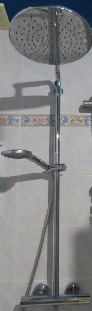 Blaufoss Round 300 colonne de douche de pluie, Bricolage & Construction, Sanitaire, Utilisé, Douche, Chrome, Enlèvement