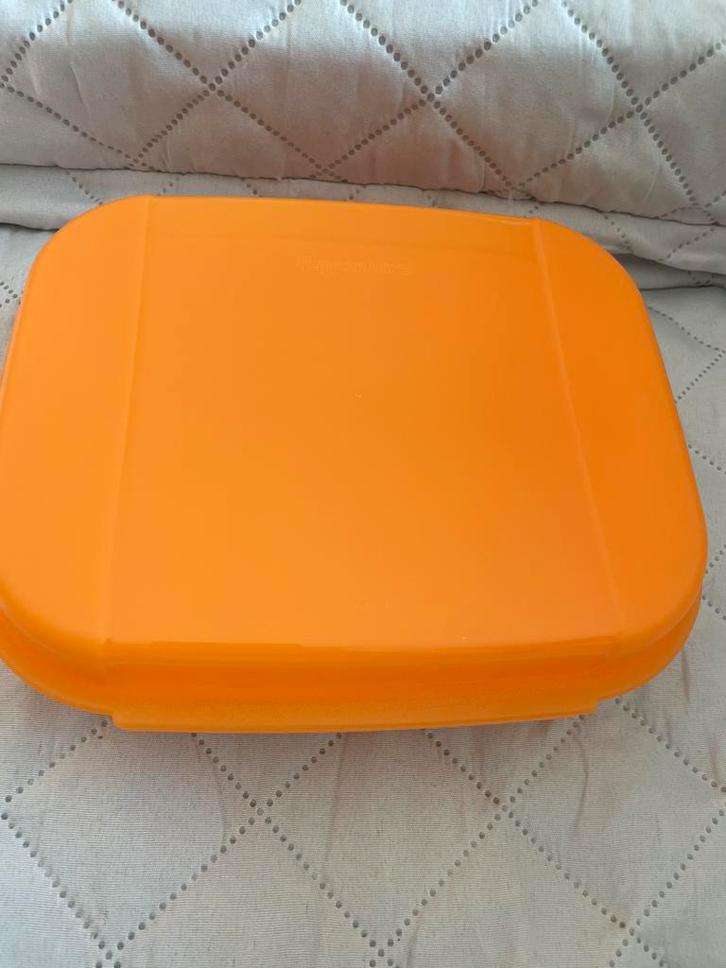Scharnierdoos 1,1 L Tupperware, Huis en Inrichting, Keuken | Tupperware, Nieuw, Bus of Trommel, Oranje, Ophalen of Verzenden