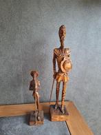 lot de 2 figurines en bois, Ophalen, Gebruikt, Mens