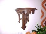 Oude houten muurbeugel Kerkconsole in gotische stijl, Ophalen of Verzenden