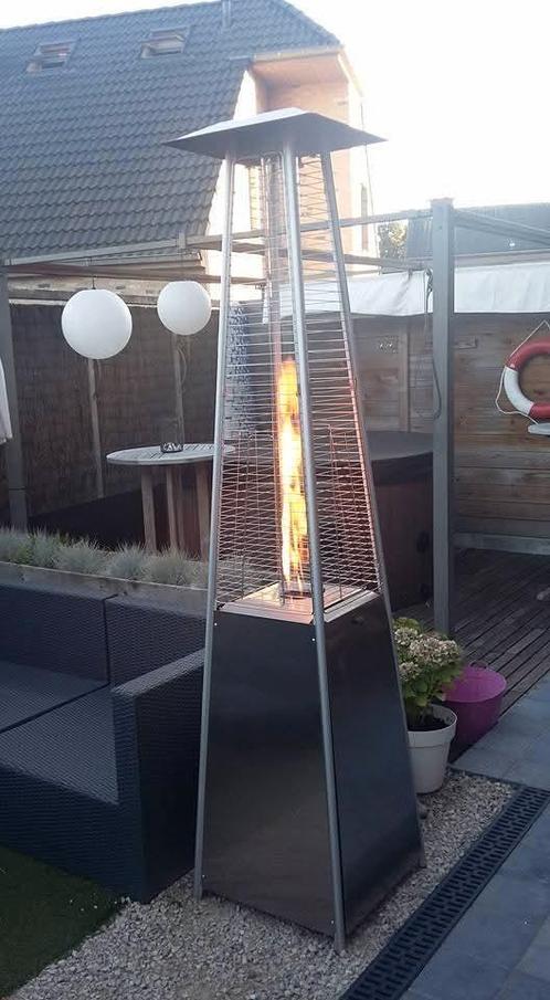 Terrasverwarming vlam toren, Tuin en Terras, Tuinhaarden, Zo goed als nieuw, Ophalen