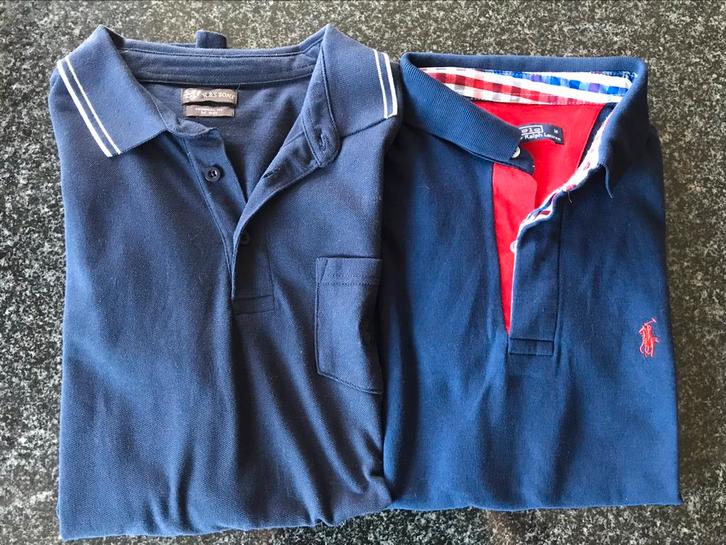 2 polos taille M, Vêtements | Hommes, Polos, Porté, Taille 48/50 (M), Bleu, Enlèvement ou Envoi