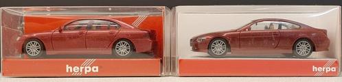 BMW 6 coupé & BMW 7 Herpa 1/87, Hobby en Vrije tijd, Modelauto's | 1:87, Nieuw, Auto, Herpa, Ophalen of Verzenden