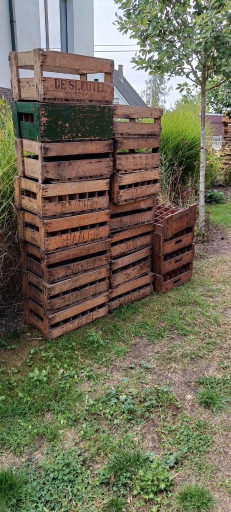 Vintage bierbakken, Huis en Inrichting, Woonaccessoires | Kisten, Gebruikt, Minder dan 50 cm, Minder dan 50 cm, Minder dan 50 cm