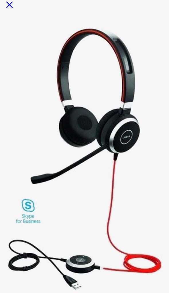 Jabra Evolve 40 MS Stereo PC headset. 14 stuks bechikbaar, Computers en Software, Headsets, Zo goed als nieuw, Ophalen