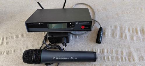 Sennheiser EW100 set met handheld, Muziek en Instrumenten, Microfoons, Zo goed als nieuw, Zangmicrofoon, Draadloos, Ophalen