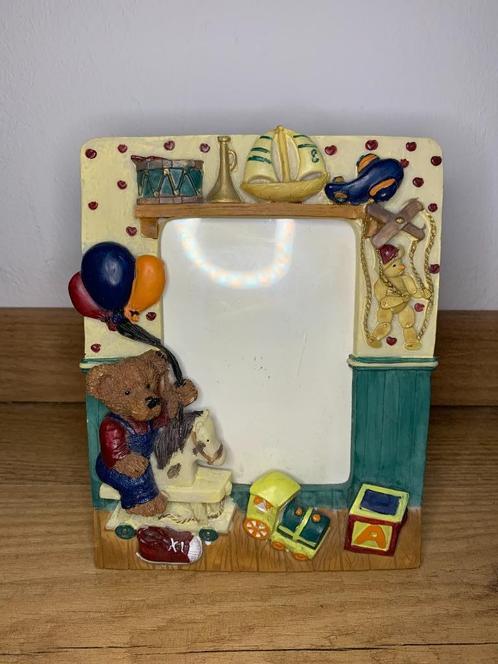cadre photo / cadre photo ours sur cheval à bascule salle de, Maison & Meubles, Accessoires pour la Maison | Cadres, Neuf, Moins de 50 cm