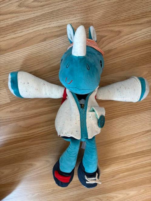 Aankleedneushoorn Marius lilliputiens, Kinderen en Baby's, Speelgoed | Knuffels en Pluche, Zo goed als nieuw, Overige typen, Ophalen