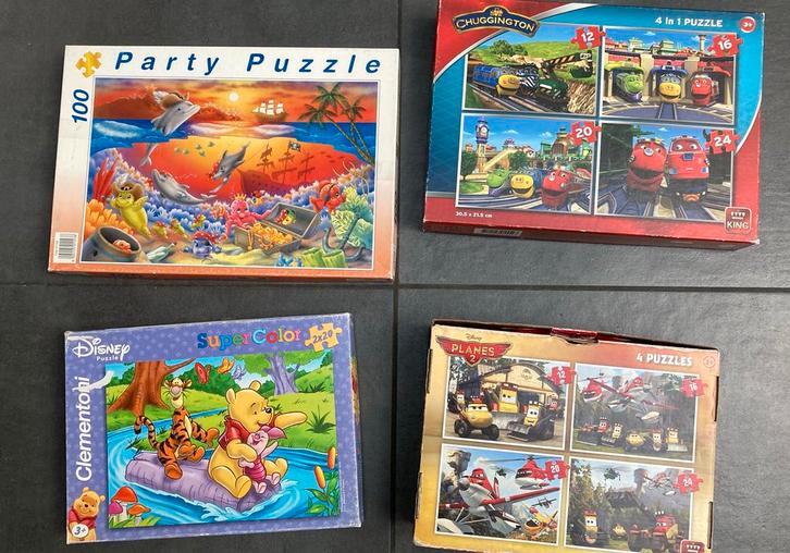 Puzzels disney, chuggington, planes dolfijnen, Kinderen en Baby's, Speelgoed | Kinderpuzzels, Zo goed als nieuw, Ophalen of Verzenden