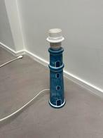 Pied en bois bleu pour lampe de chevet modele phare, Enlèvement, Comme neuf