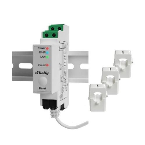 Shelly Pro 3em, Doe-het-zelf en Bouw, Elektriciteit en Kabels, Zo goed als nieuw, Ophalen of Verzenden