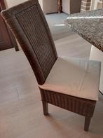 4 rieten stoelen, Ophalen, Gebruikt, Riet of Rotan