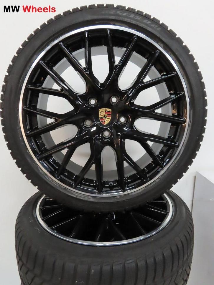 Originele Porsche Panamera 971 21 inch velgen winterbanden, Auto-onderdelen, Banden en Velgen, Banden en Velgen, Winterbanden