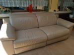 Leder dubbele relax. zetel electrisch, werkt uitstekend, Huis en Inrichting, Ophalen, Gebruikt