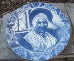 Belle grande assiette / Delft Blue / fait main Hollande, Antiquités & Art, Curiosités & Brocante, Enlèvement ou Envoi