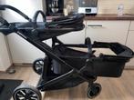 Deryan Evy v2 dubbele kinderwagen zwart, Kinderen en Baby's, Kinderwagens en Combinaties, Kinderwagen, Zo goed als nieuw, Ophalen