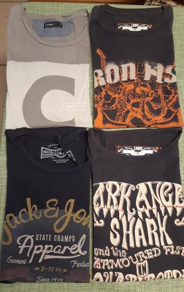 Lot 4 t-shirts homme taille XL beschikbaar voor biedingen
