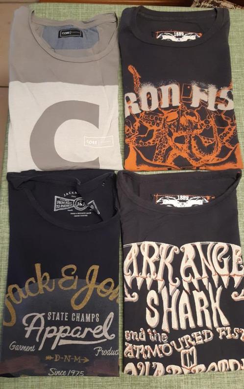 Lot 4 t-shirts homme taille XL, Kleding | Heren, T-shirts, Gedragen, Maat 56/58 (XL), Overige kleuren, Ophalen